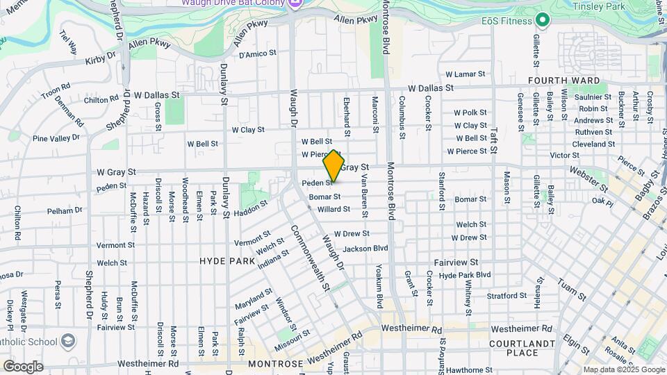 1247 Peden St Map and Location Details