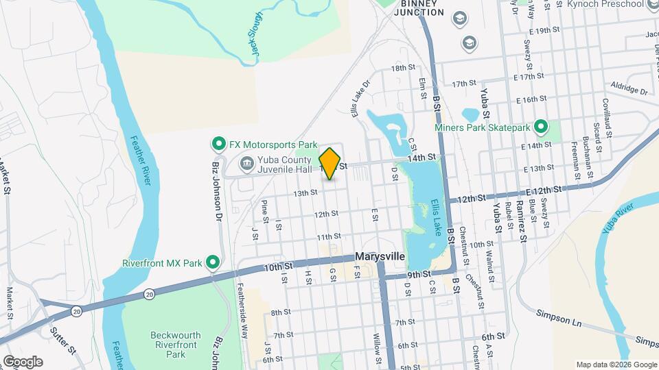 1305 G St Mapa y Detalles de la Ubicación