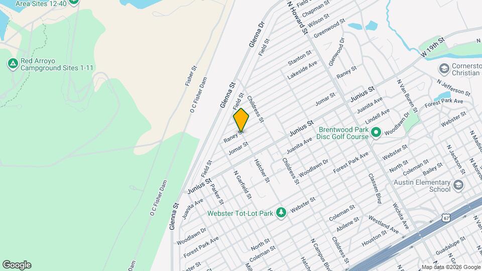 2701 Raney St Map and Location Details