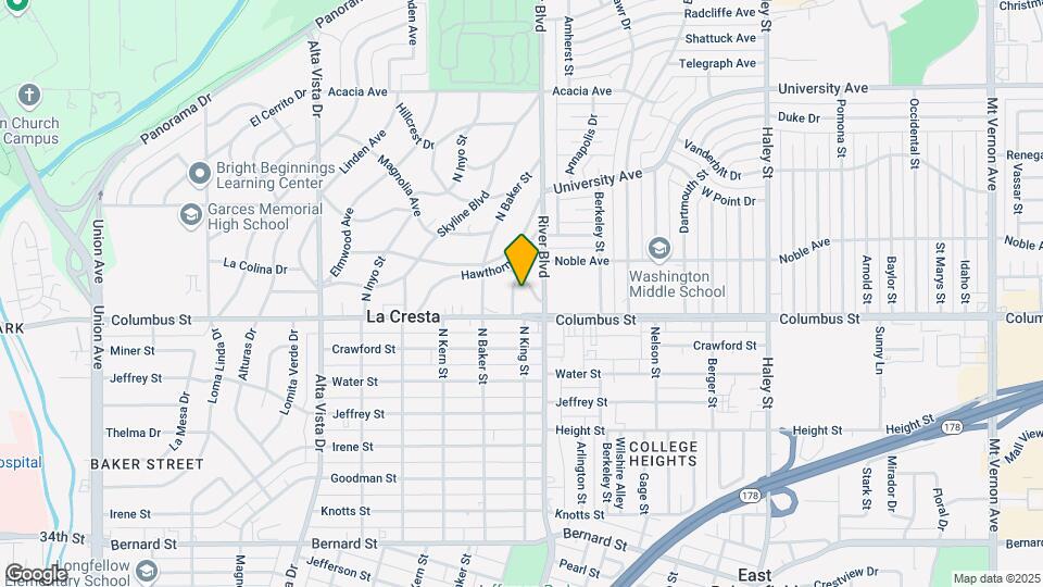 2711 Hufft St Map and Location Details