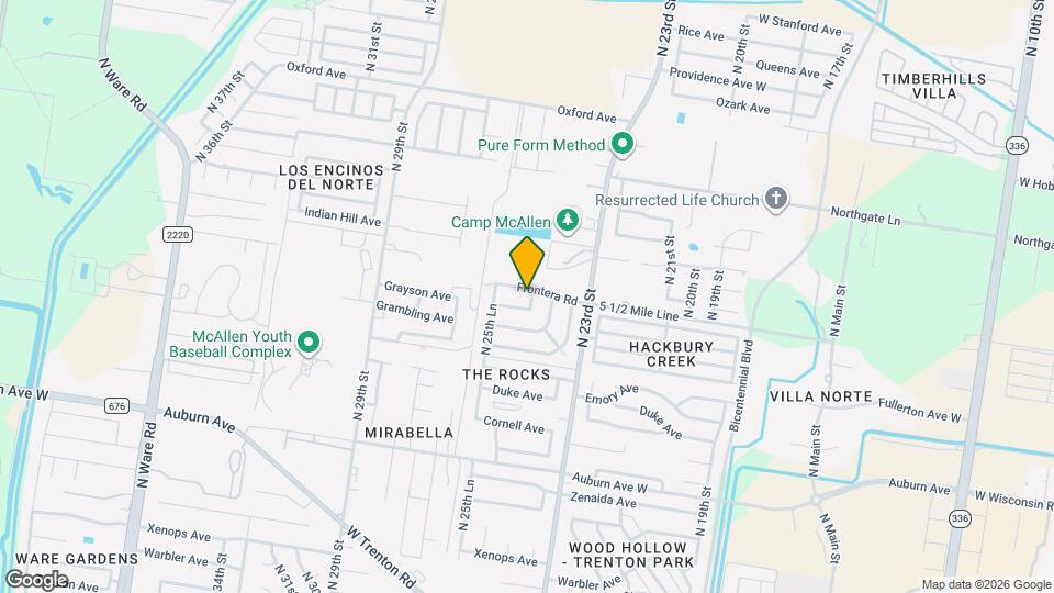 2417 Frontera Rd Map and Location Details