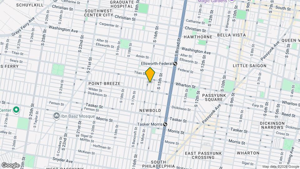 1322 S Mole St Map and Location Details