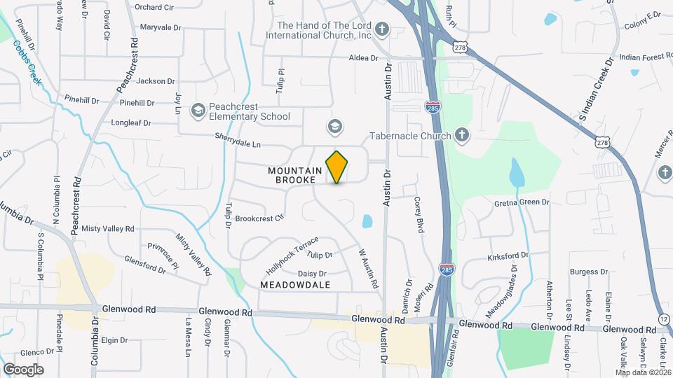 3771 Brookcrest Cir Map and Location Details