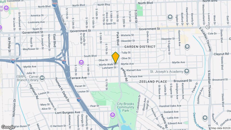 1125 Perkins Rd Map and Location Details