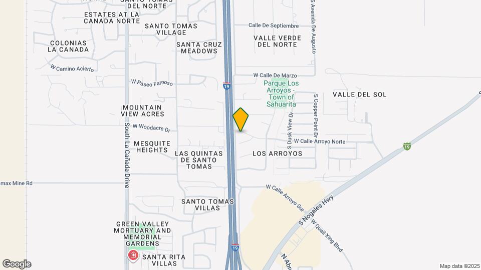 933 W Calle Arroyo Norte Mapa y Detalles de la Ubicación