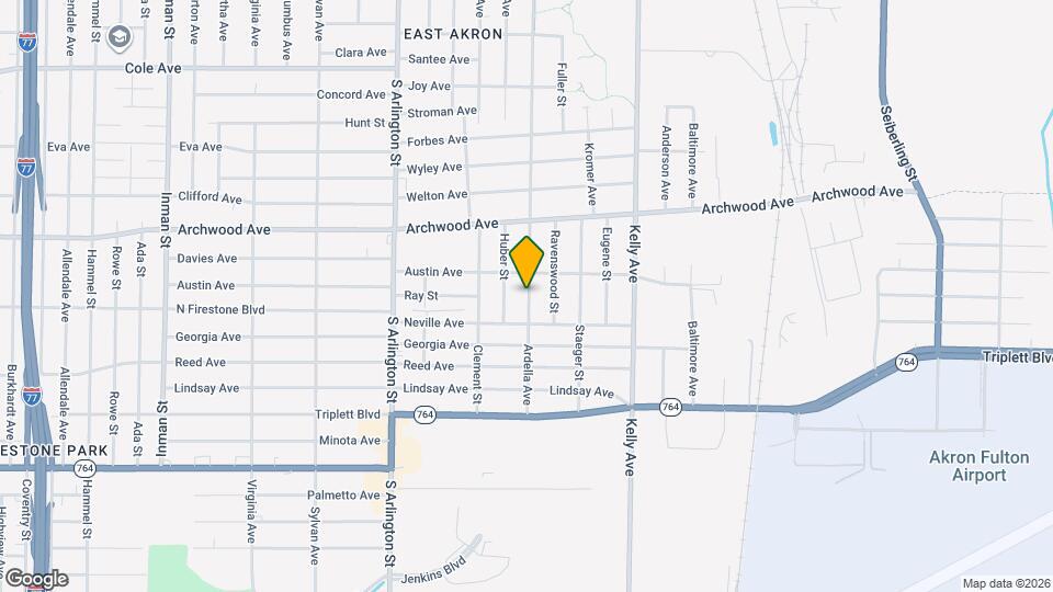 840 Ardella Ave Map and Location Details