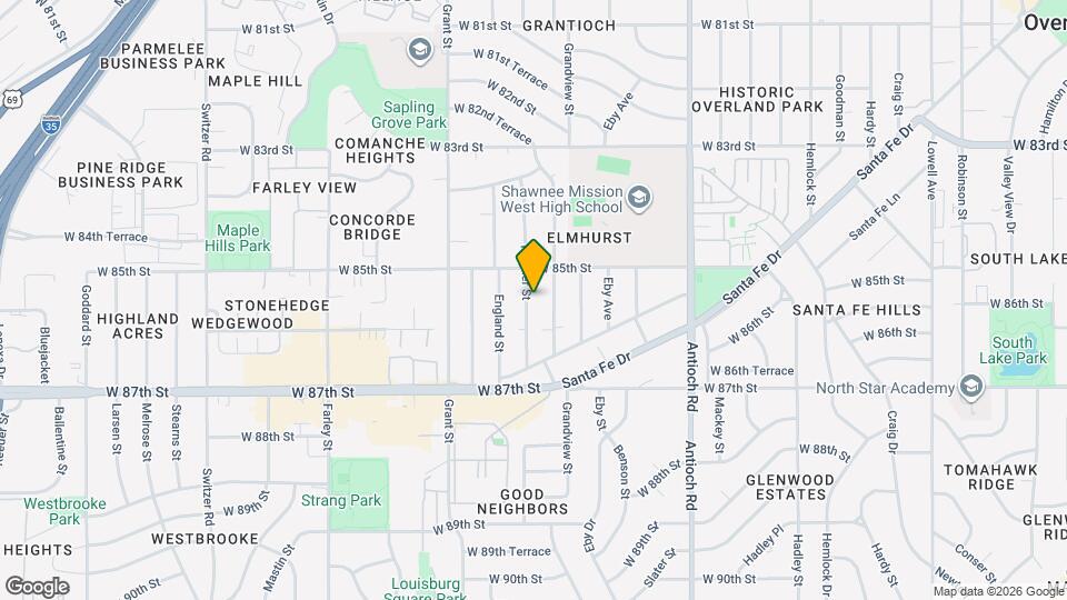 8529 Kessler St Map and Location Details