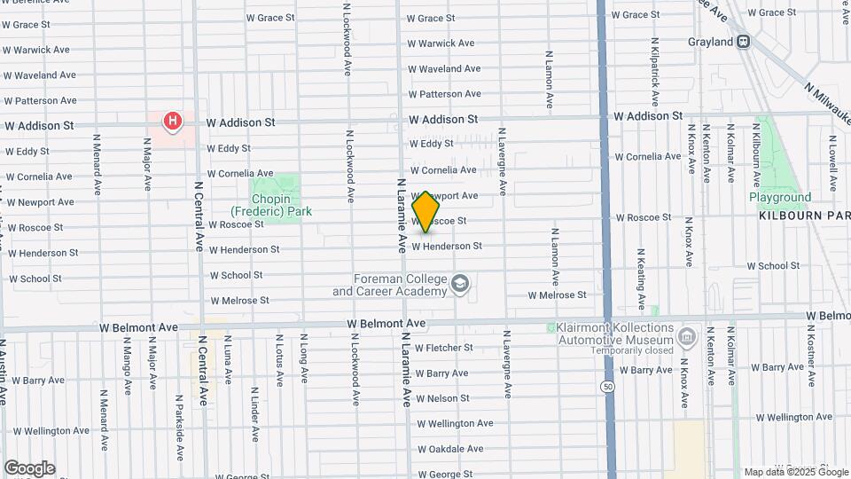 5134 W Henderson St Map and Location Details