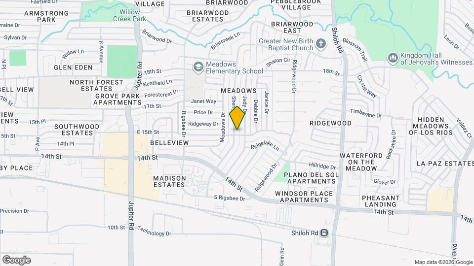 1500 Sherrye Dr Map and Location Details
