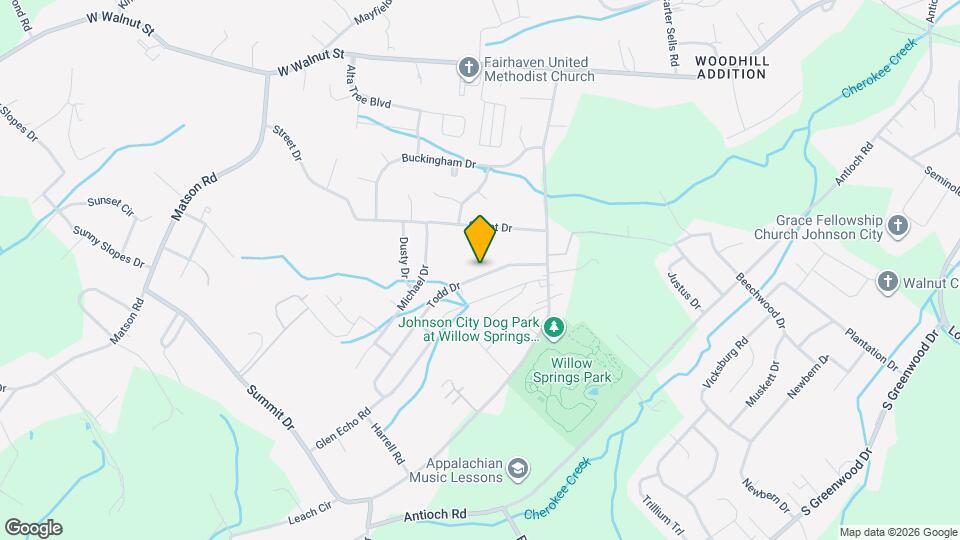 1738 Todd Dr Map and Location Details