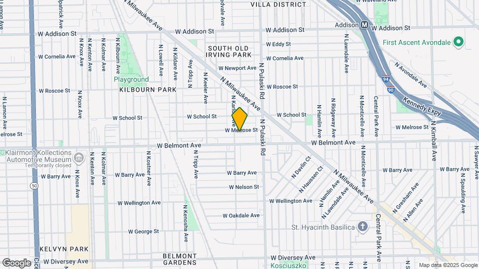 4051 W Melrose St, Unit #3S Map and Location Details