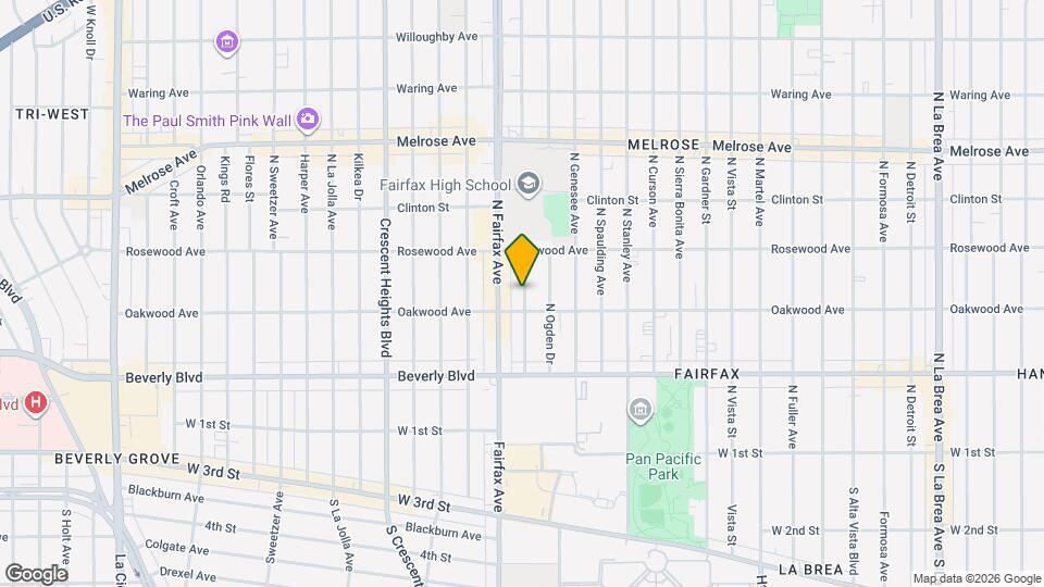 429 N Orange Grove Ave, Unit 429 Mapa y Detalles de la Ubicación