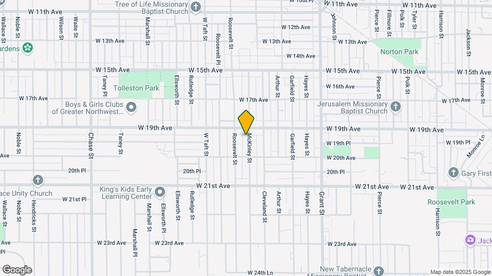 1928 McKinley St Map and Location Details