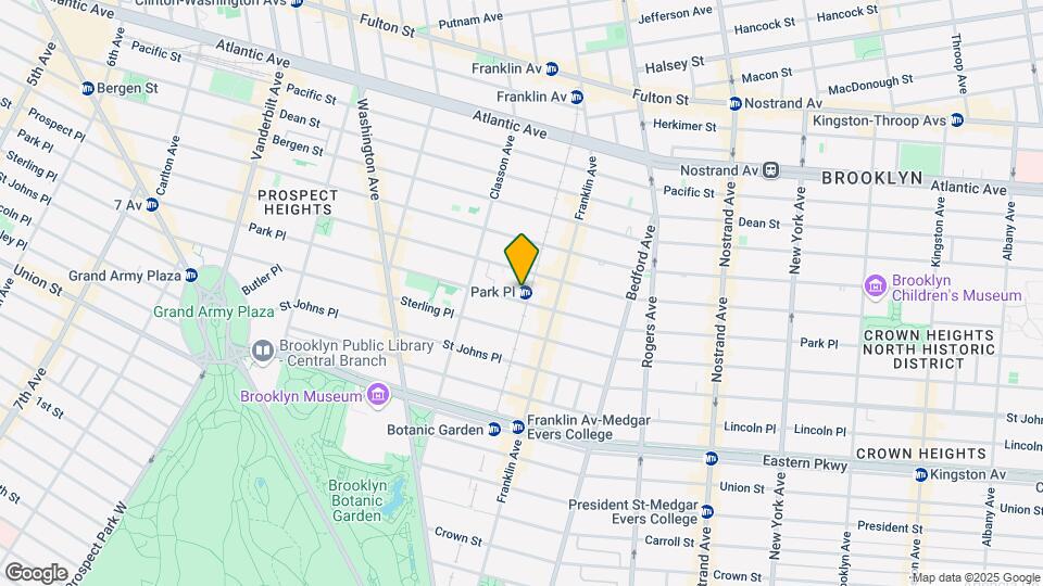 601 Park Pl Map and Location Details