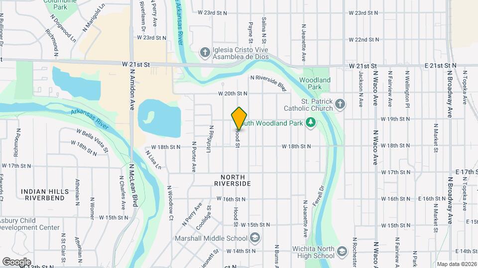 1928 N Hood St Map and Location Details