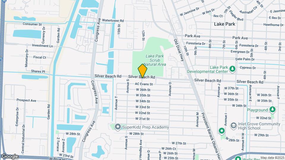 1497 Silver Beach Rd Map and Location Details