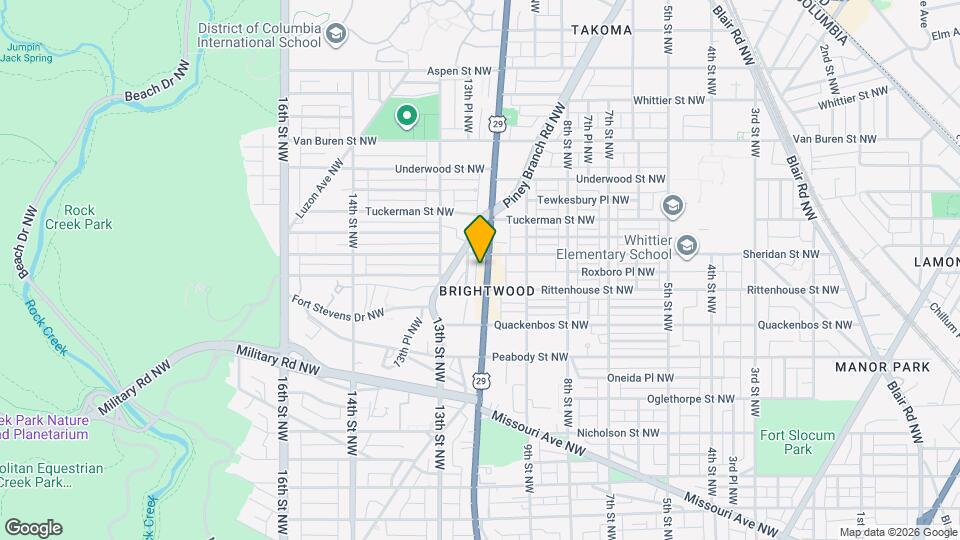 6218 Georgia Ave NW Map and Location Details