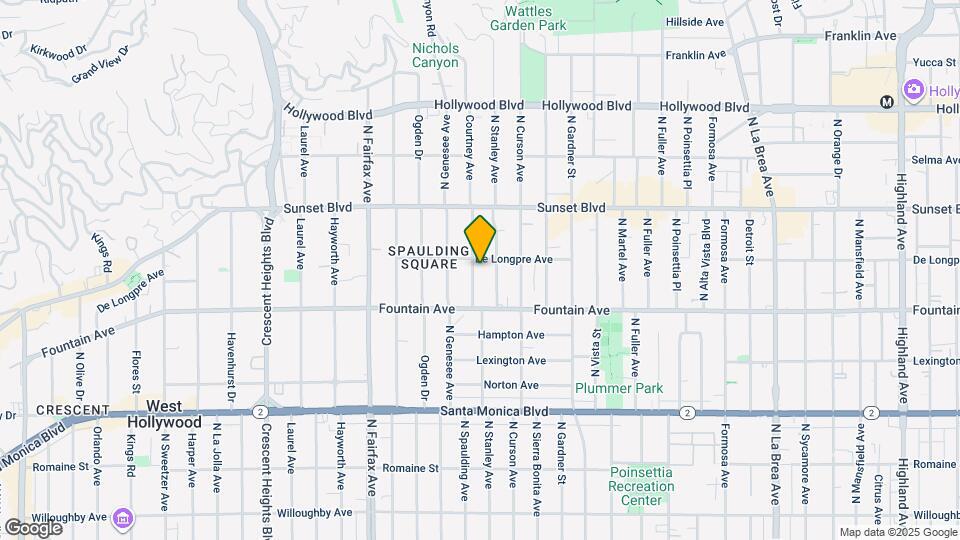 1348 N Spaulding Ave, Unit GUESTHOUSE Mapa y Detalles de la Ubicación
