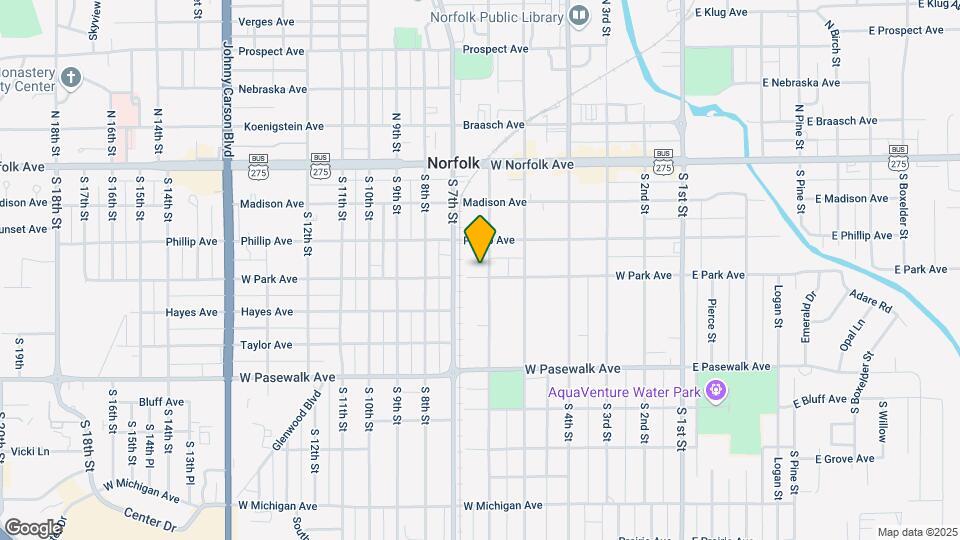 600 W Park Ave Map and Location Details