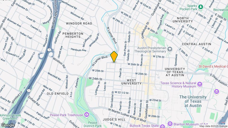 2510 San Gabriel St Mapa y Detalles de la Ubicación