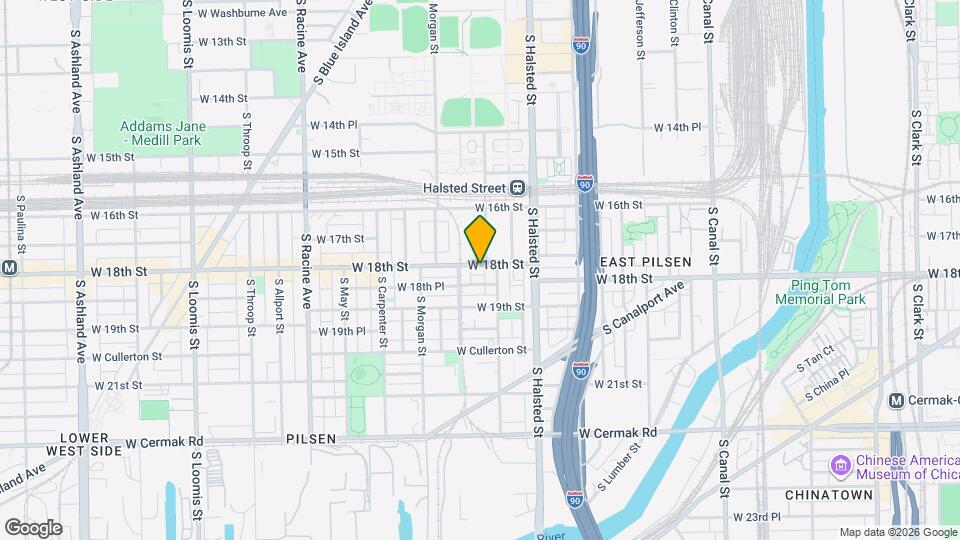 903 W 18th St, Unit 4W Map and Location Details