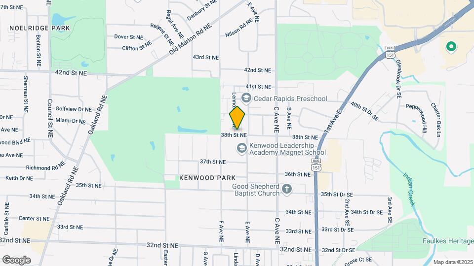 622 38th St NE Map and Location Details