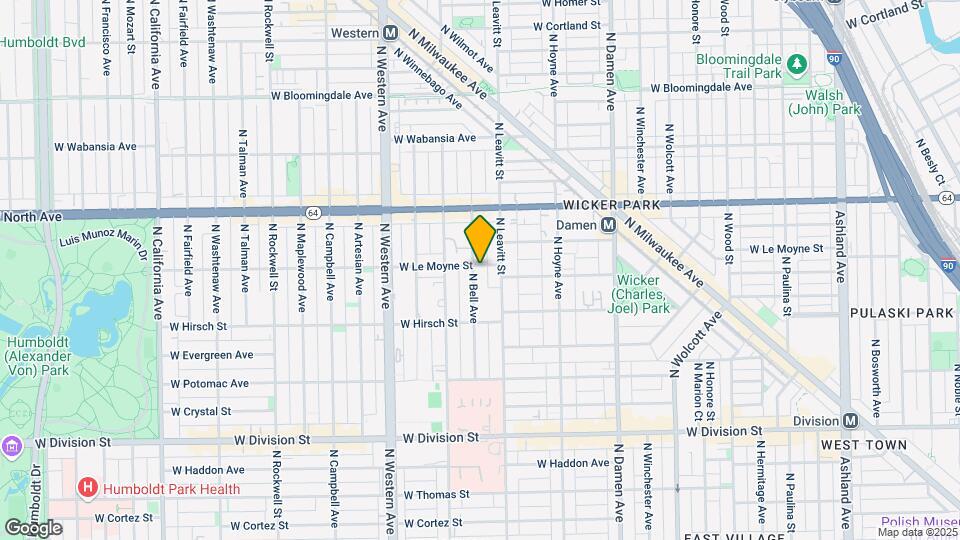 1457 N Bell Ave Map and Location Details