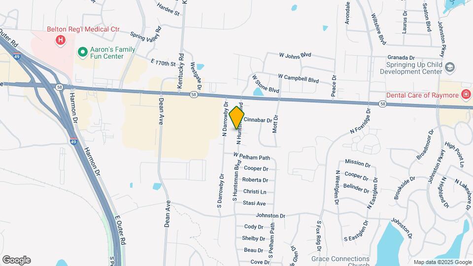 206 N Huntsman Blvd Map and Location Details