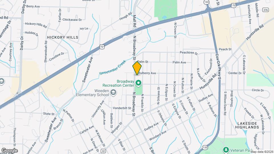 416 N Broadway St Map and Location Details