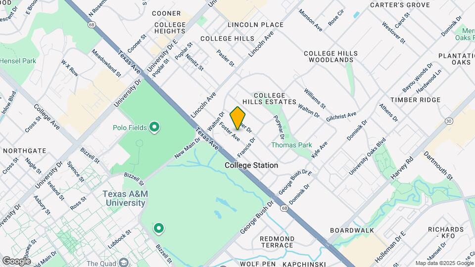 1013 Foster Ave Map and Location Details