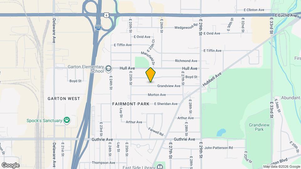 2556 Grandview Ave Map and Location Details