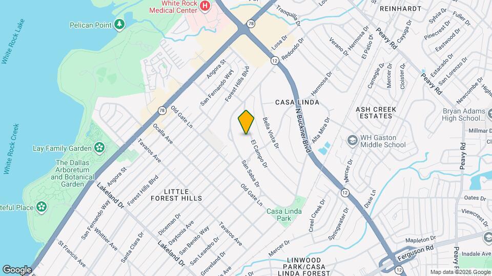 1429 El Campo Dr Map and Location Details