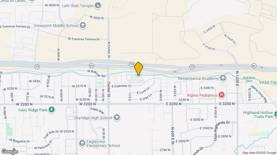 256 E Backhand Ln Map and Location Details