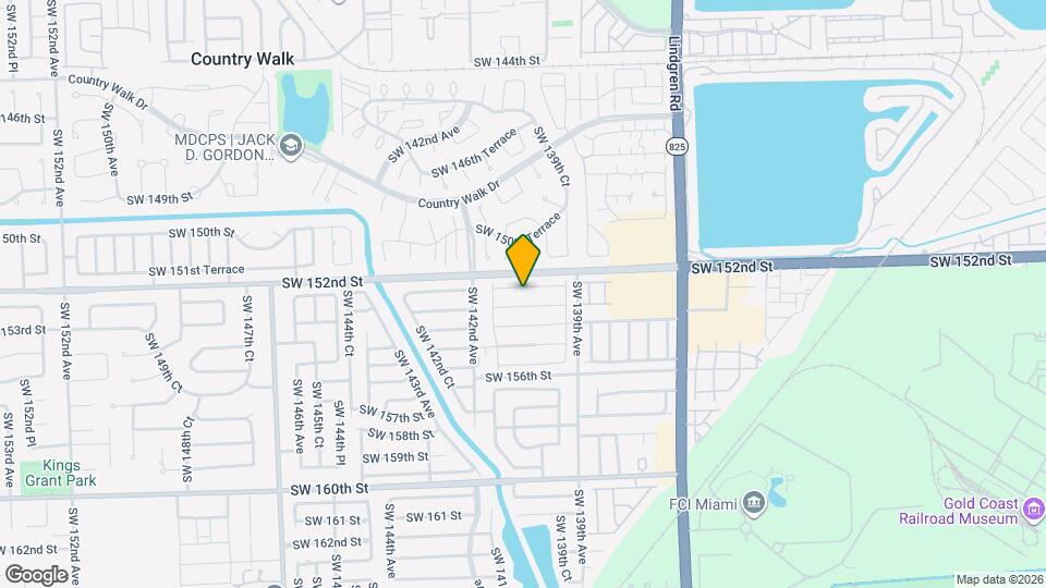 14020 SW 152nd Terrace Map and Location Details