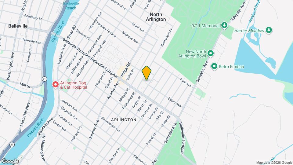 12 Exton Ave Map and Location Details