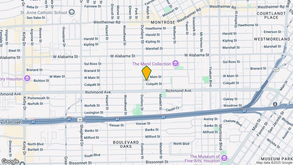 1654 Colquitt St Map and Location Details
