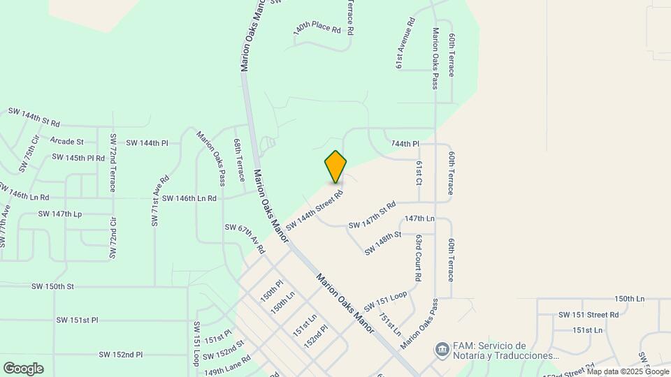 6589 SW 144th Street Rd Map and Location Details