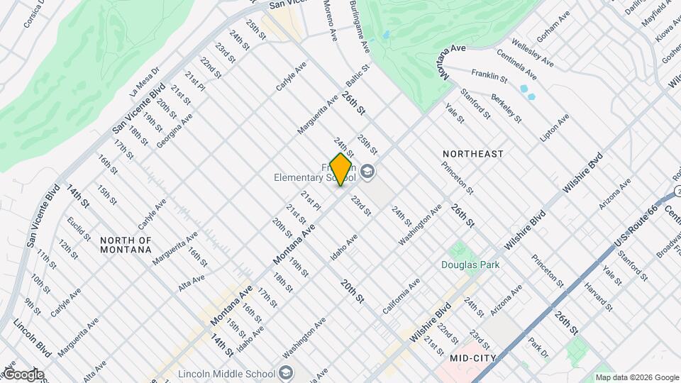 2227 Montana Ave Mapa y Detalles de la Ubicación