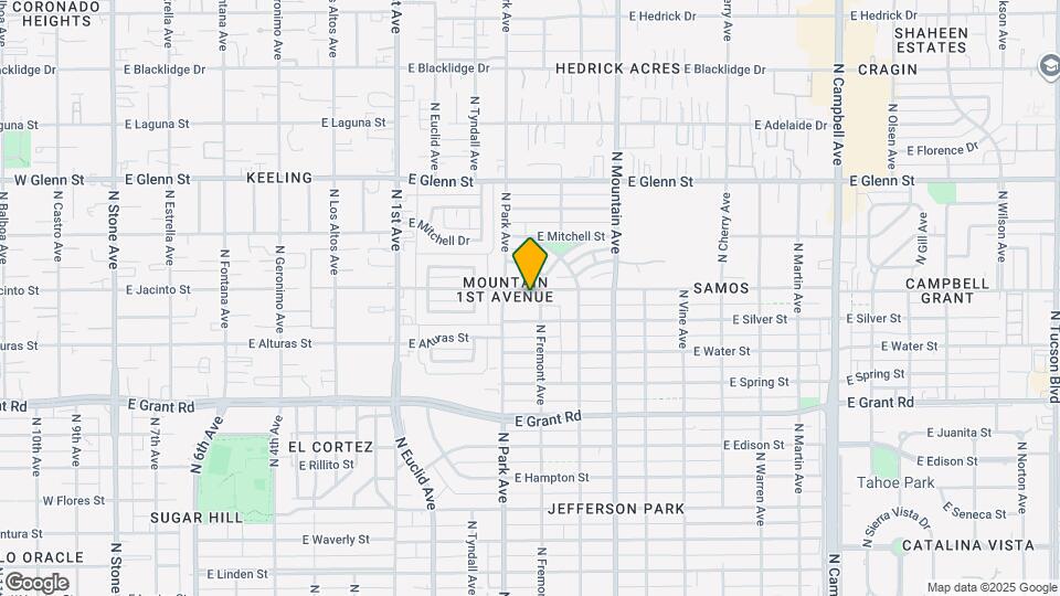 1026 E Copper St Map and Location Details