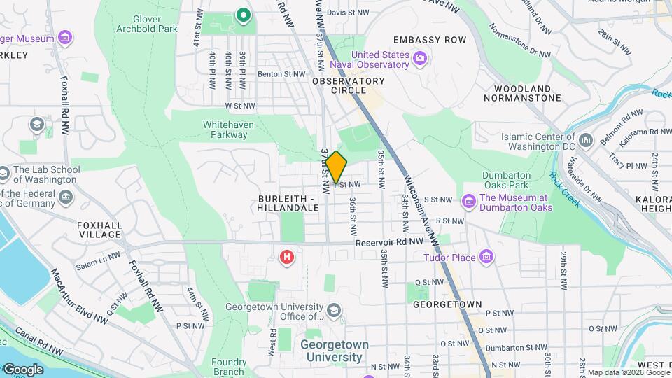 3626 T St NW Map and Location Details