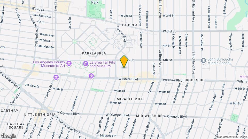 644 S Ridgeley Dr Mapa y Detalles de la Ubicación