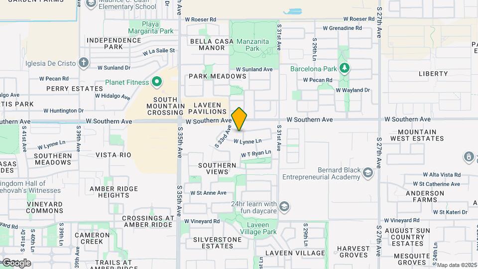 3229 W Pleasant Ln Map and Location Details