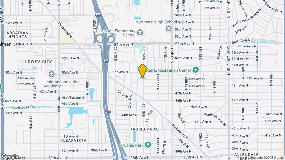 4840 19th St N Map and Location Details
