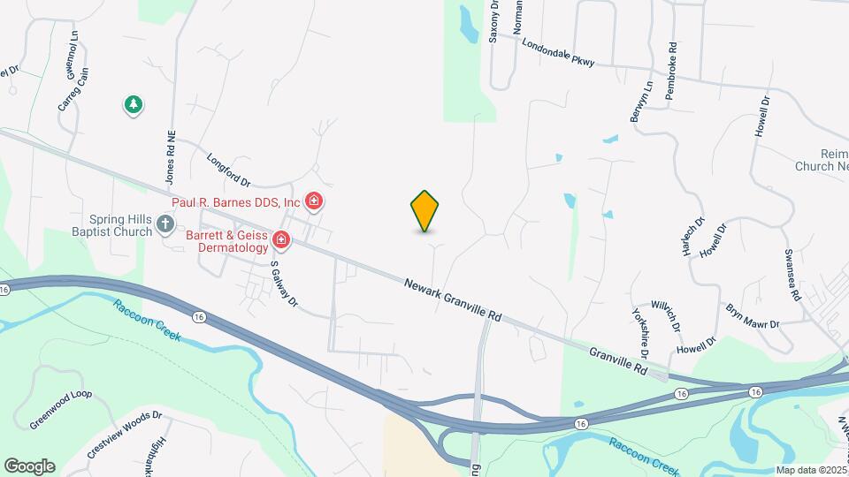 2551 Newark Granville Rd Map and Location Details