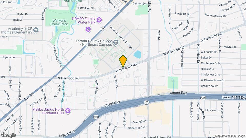 835 W Harwood Rd Map and Location Details