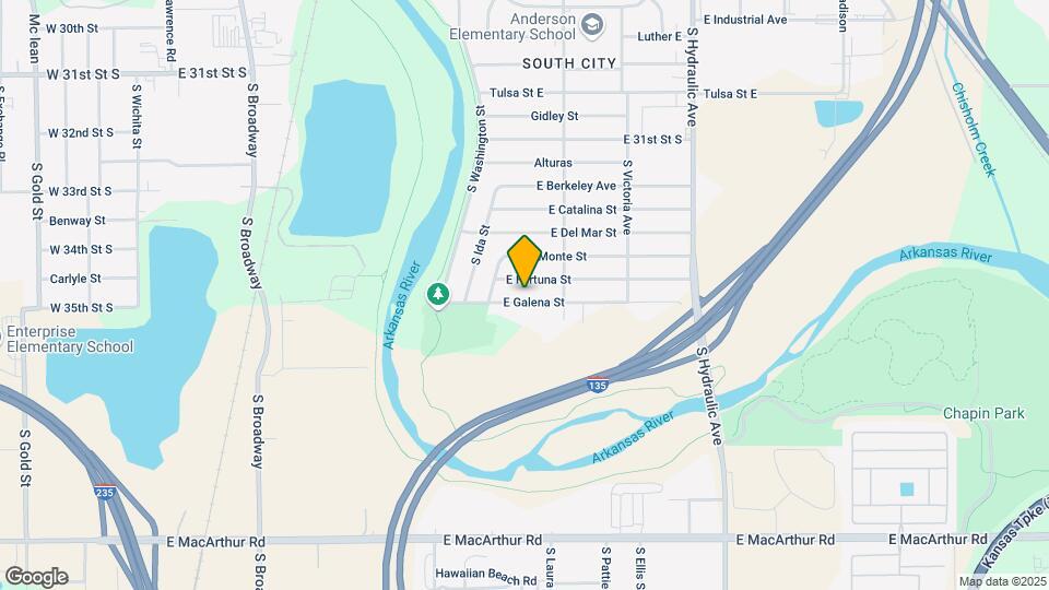 1232 E Galena St Map and Location Details