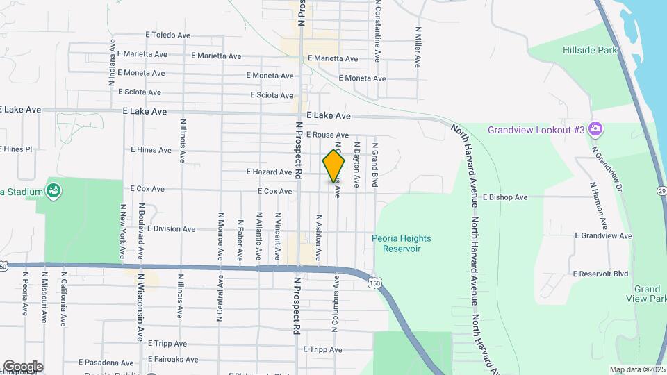 1411 E Crestwood Dr Map and Location Details