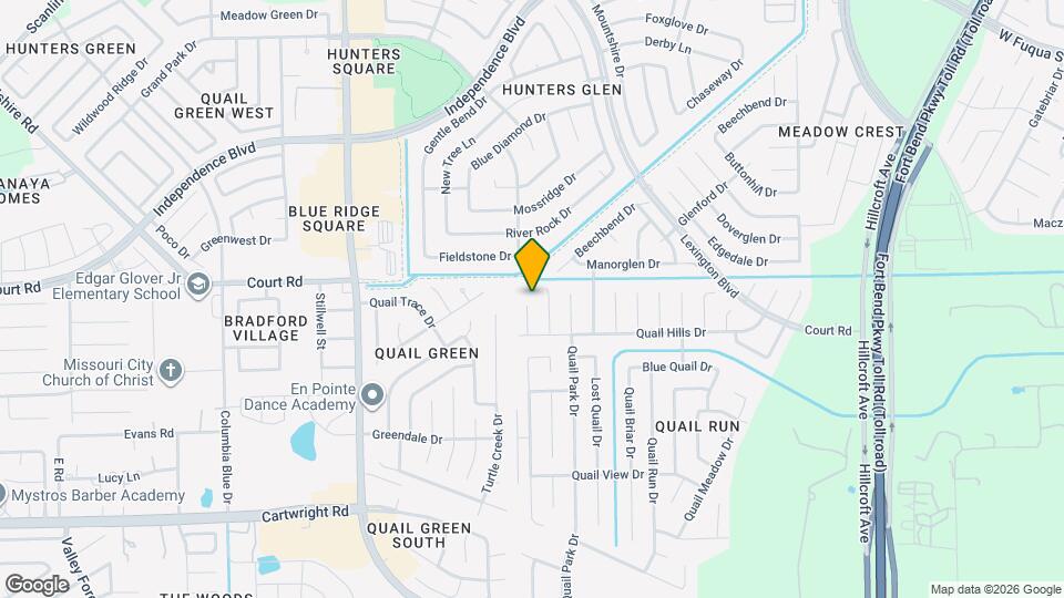 16307 Bird Dog Ct Mapa y Detalles de la Ubicación