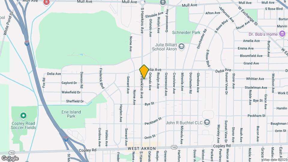 663 S Hawkins Ave Map and Location Details