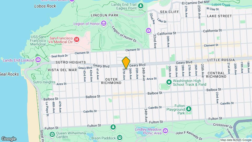 534 37th Ave Map and Location Details